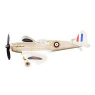 Vintage Model Co Maquette kit avion Spitfire complet vintage caoutchouc balsa bois Vole vraiment