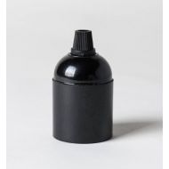 /VintageElectrical E27 black bakelite lampholder with grip