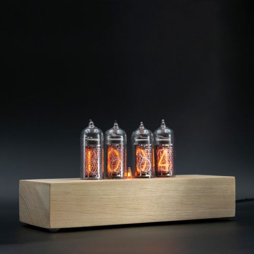  VintageTubeClocks Nixie Tube Clock with New and Easy Replaceable IN-14 Nixie Tubes, Motion Sensor, Visual Effects, Gift Idea