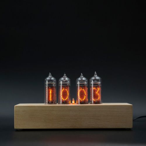  VintageTubeClocks Nixie Tube Clock with New and Easy Replaceable IN-14 Nixie Tubes, Motion Sensor, Visual Effects, Gift Idea
