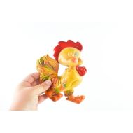 /Vintagethisorthat Vintage Rempel Squeaky Rooster Rubber 1956 Chicken Squeak Mobley Sun Retro Kitsch