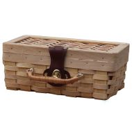 Vintiquewise(TM) Small Woodchip Picnic Basket, Childs Private Picnic Basket