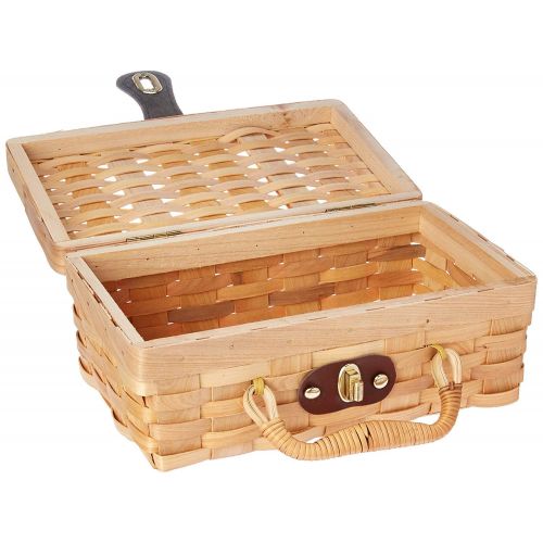  Vintiquewise(TM) Small Woodchip Picnic Basket, Childs Private Picnic Basket