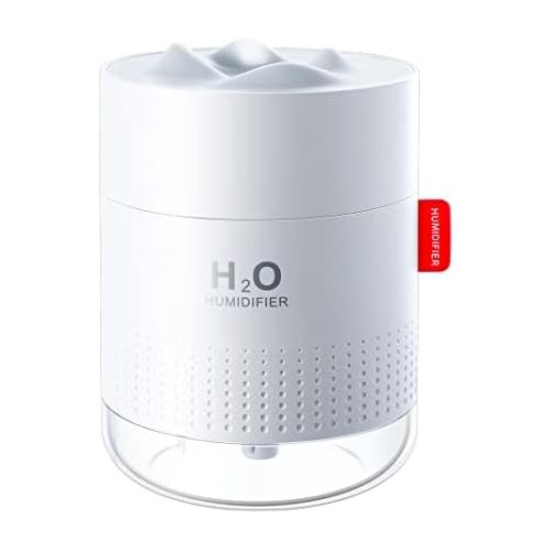  [아마존베스트]Vintoney Portable 500 ml Mini Ultrasonic Air Humidifier + 2 Filters for Bedroom, Quiet Room, Home, Yoga, Office, Up to 10-16 Hours of Continuous Use, Auto Shutdown