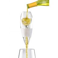 Vinturi V1020 Classic Essential Wine Aerator Pourer and Decanter Provides Enhanced Flavors with Smoother Finish Features Easy to Grip Silicone Body and No-Drip Stand, White
