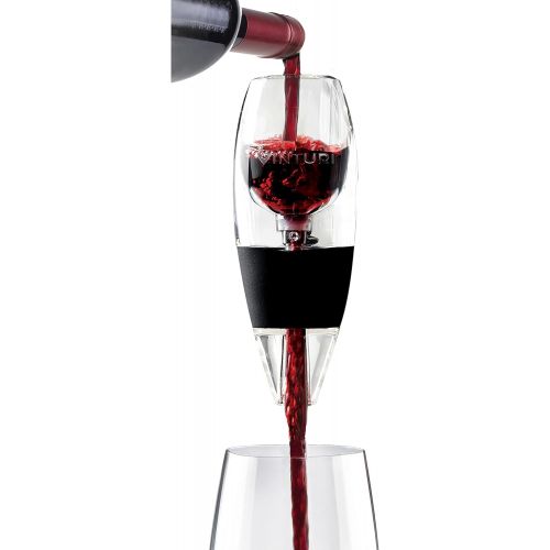  [아마존베스트]Vinturi Red Wine Aerator Includes Base Enhanced Flavors with Smoother Finish, Black