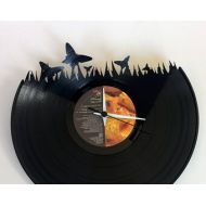 VinylDesignArt Vinyl Record Clock (Butterfly)