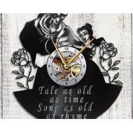 VinylTheClock Beauty and the Beast Clock