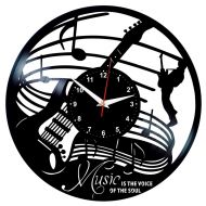 VinylWallClockStore Music Wall Clock Vinyl Record Vinyl Clock