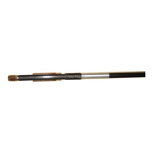  Vio Music #750 Ox-horn Braided Carbon Fiber Fluer-de-lys Inlay Violin Bow, 4/4 Full Size