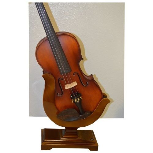  Vio Music Violin and Bow Wooden Holder (Stand), Great Design, Safe and Stronghold