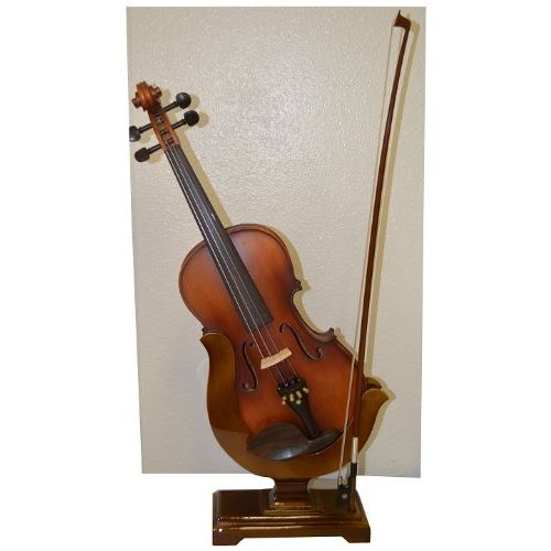  Vio Music Violin and Bow Wooden Holder (Stand), Great Design, Safe and Stronghold
