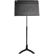 Portable, Height Adjustable Metal Music Sheet Stand, Black (Single Deck)