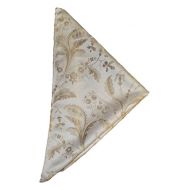 Violet Linen Luxury Damask Design Oblong/Rectangle Tablecloth, 60 X 140, Beige