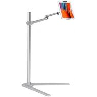 [아마존 핫딜]  [아마존핫딜]Viozon Tablet Floor Stand, Holder for iPad,Applicable to3.5~6inch Smart Phone and 7~13 inch Tablet Such as iPad, iPhone X, iPad Pro,iPad Mini, iPad Air 1-2 / iPad 2-4 (Silver)