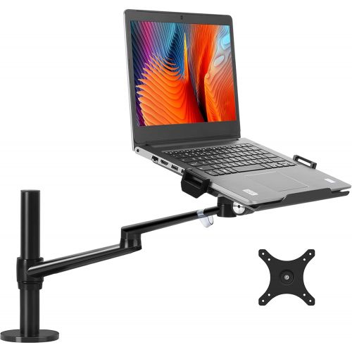  [아마존베스트]Viozon Laptop/Notebook/Projector Mount Stand, Height Adjustable Single Arm Mount Support 12-17 inch Laptop/Notebook/Tablet, Free Removable VESA 75X75 and 100X100 for Monitor 17-32