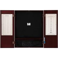 Viper Metropolitan Solid Wood Sisal/Bristle Steel Tip Dartboard Cabinet: Cabinet Only (No Dartboard), Mahogany Finish