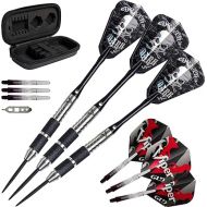 Viper by GLD Products Desperado 80% Tungsten Steel Tip Darts with Storage/Travel Case: Death Mark, 24 Grams , Black