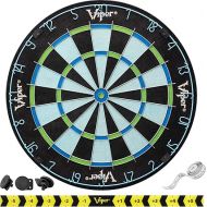 Viper Chroma Tournament Bristle Steel Tip Dartboard Set with Staple-Free Bullseye, Triangular Spider Wire for Reduced Bounce Outs, High-Grade Self-Healing Premium Sisal
