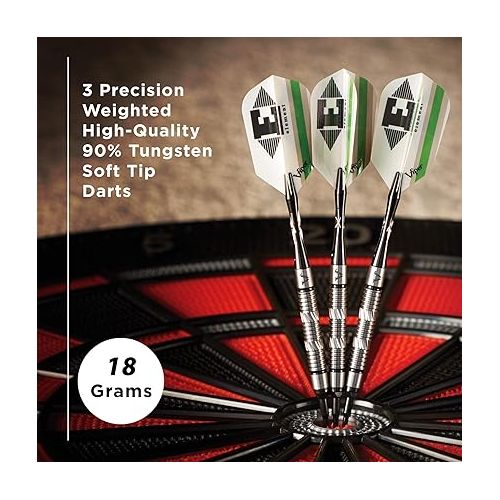  Viper Element 90% Tungsten Soft Tip Darts with Storage/Travel Case, 18 Grams