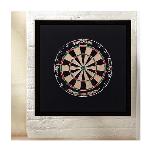  Viper Wood Framed Dartboard Backboard, Dark Mahogany Finish