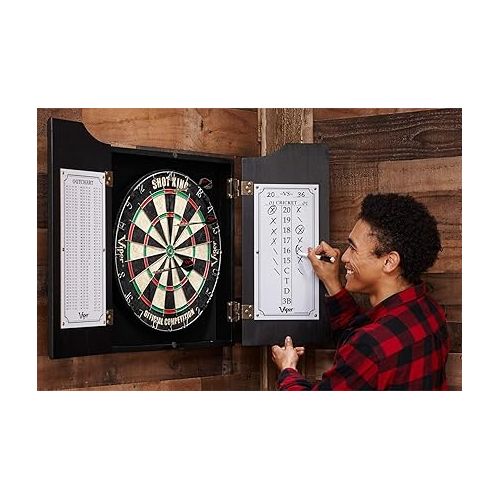  Viper Hudson Sisal/Bristle Steel Tip Dartboard Cabinet