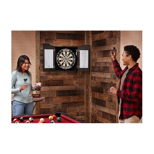  Viper Hudson Sisal/Bristle Steel Tip Dartboard Cabinet