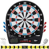 Viper Showdown Electronic Dartboard Sport Size Over 30 Games with 590 Options Automatic Scoring LCD Display Missed-Dart Catch Band Battery Operated Included Soft Tip Darts with Replacement Points