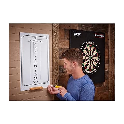  Viper Dry Erase Scoreboard, Cricket and 01 Dart Games, White