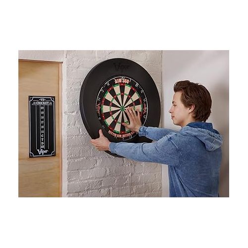  Viper by GLD Products Guardian Dartboard Surround Sisal/Bristle Steel-Tip Dartboard Wall Protector