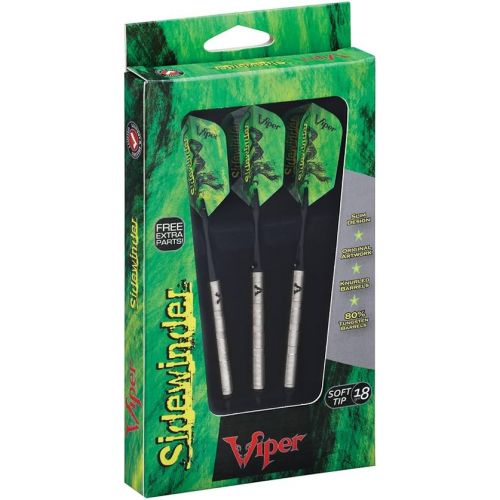  Viper Sidewinder 80% Tungsten Soft Tip Darts, 18 Grams