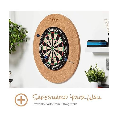  Viper by GLD Products Wall Defender Dartboard Surround Cork,Tan