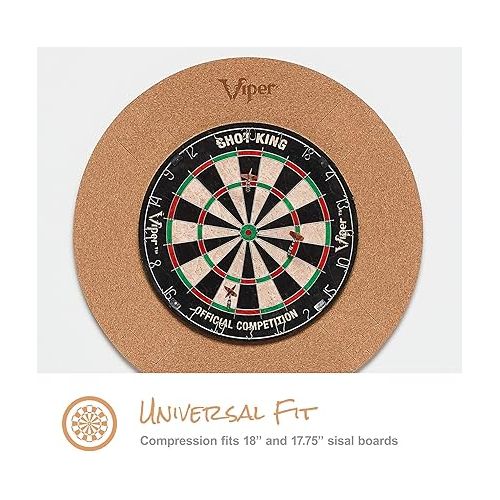  Viper by GLD Products Wall Defender Dartboard Surround Cork,Tan