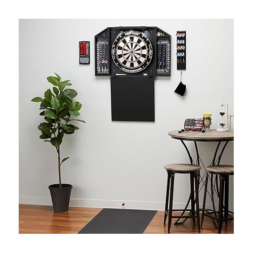  Viper by GLD Products Padded Throw/Toe Line Dart Mat (Steel and Soft Tip Darts) , Black, 117