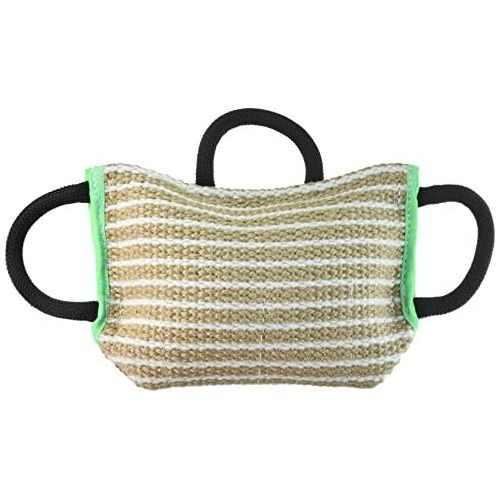  Viper Jute or Synthetic Linen Classic Bite Pillow Tug Toy Reward for Adult Dogs and Puppies