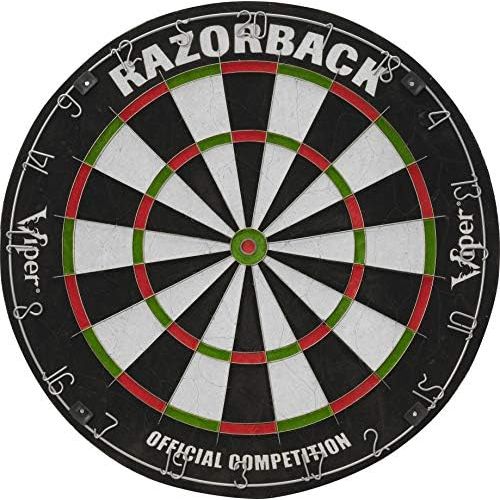  Viper by GLD Products Viper Razorback SisalBristle Steel Tip Dartboard with Staple-Free Spider