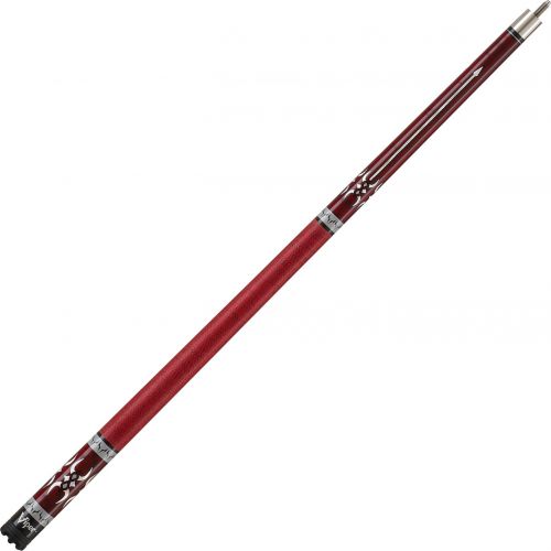  Viper by GLD Products Viper Sinister 58 2-Piece BilliardPool Cue, Burgundy with Pearlized Inlay
