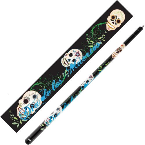  Viper by GLD Products Viper Underground 58 2-Piece BilliardPool Cue, Dia De Los Muertos