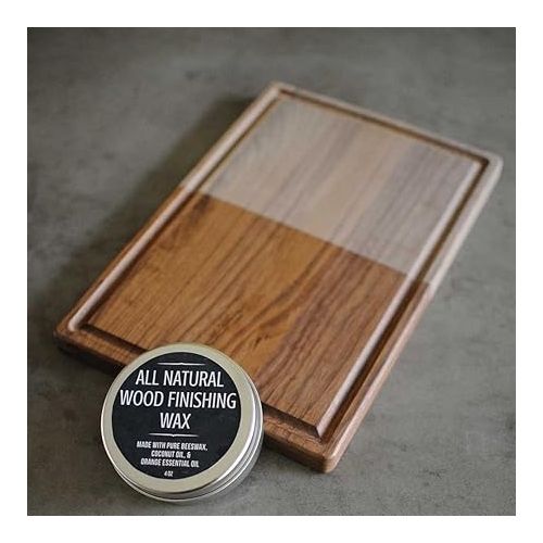  Made in USA Walnut Cutting Board by Virginia Boys Kitchens - Butcher Block made from Sustainable Hardwood (8x12)