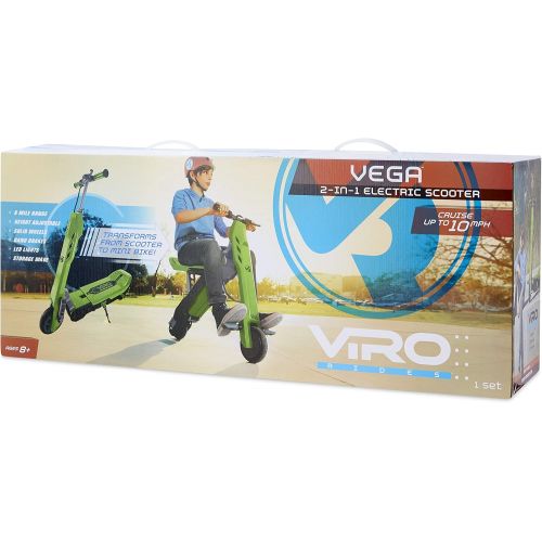  VIRO Rides Vega Transforming 2-in-1 Electric Scooter and Mini Bike UL 2272 Certified