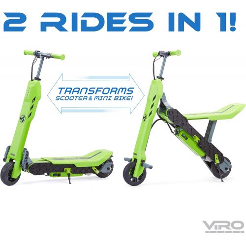  VIRO Rides Vega Transforming 2-in-1 Electric Scooter and Mini Bike UL 2272 Certified