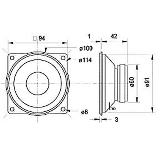  [아마존베스트]-Service-Informationen Visaton VS-M10/8 - loudspeakers (Black, 450 - 13000 Hz, 102 x 41 x 102 mm, Paper)