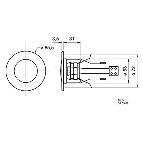  Visaton 50097 Speaker DL 5 8 Ohm White