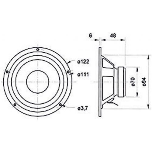  Visaton Woofer W 100 S4 Ω