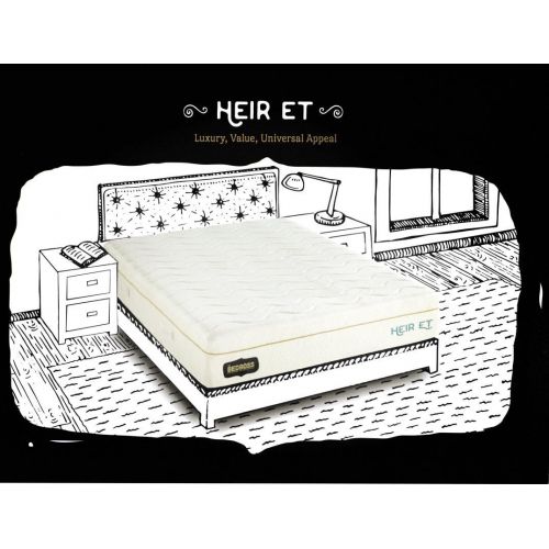  Visco Heir ET Memory Foam Plush Mattress - The Bed Boss Visco Heir Euro Top with Bamboo-Infused Memory Foam