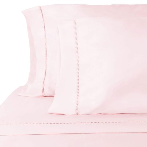  ViscoSoft Grace Premium Microfiber Pink Sheet Set Full - 16 Deep Pockets - Embellished Lacing - 4-Piece Set