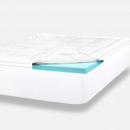 [아마존 핫딜] [아마존핫딜] ViscoSoft 4 Inch Pillow Top Gel Memory Foam Mattress Topper Twin XL | Serene Dual Layer Mattress Pad