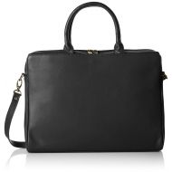 Visconti Ladies Leather Top Handle Black Handbag Briefcase Laptop Case
