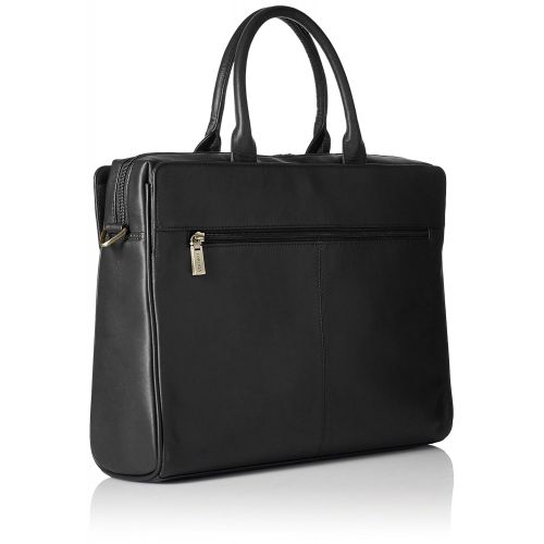  Visconti Ladies Leather Top Handle Black Handbag Briefcase Laptop Case
