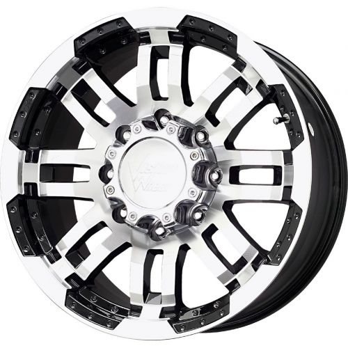  Vision 375 Warrior Gloss Black Wheel with Machined Face (20x9/8x170mm)